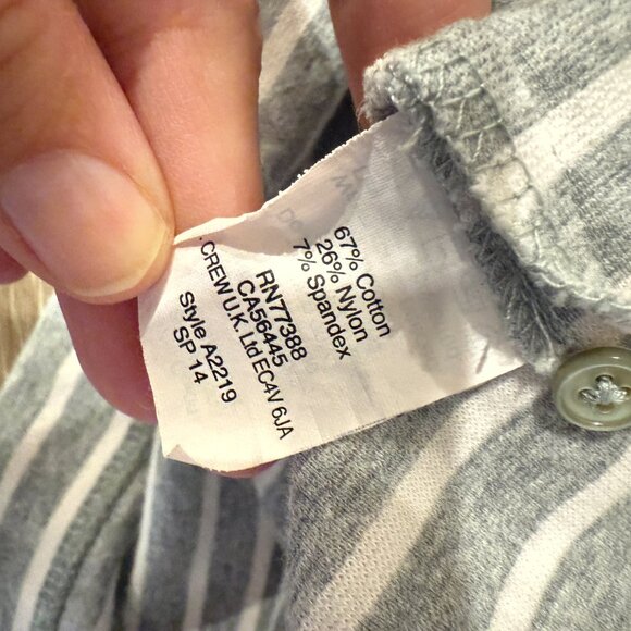 J Crew Vintage Striped Embellished Thick Knit Tank - Picture 4 of 4